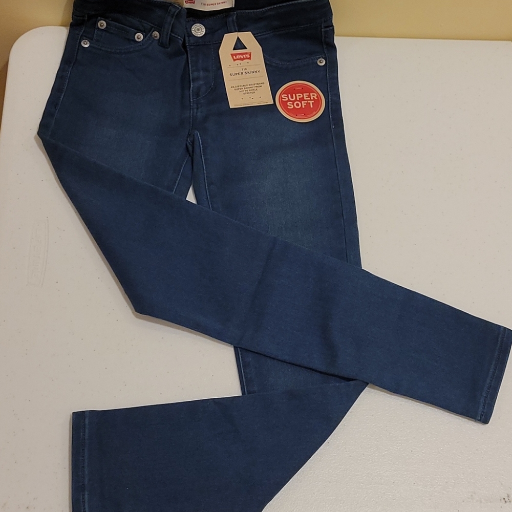 Levi's Girls Jean's size 7, Super skinny, Blue
